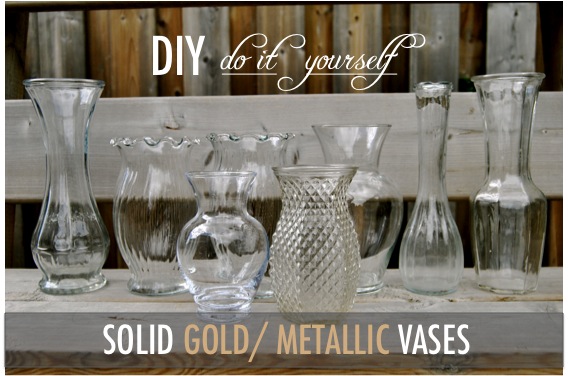 vase glass diy  Gold to: painting How vases D.I.Y